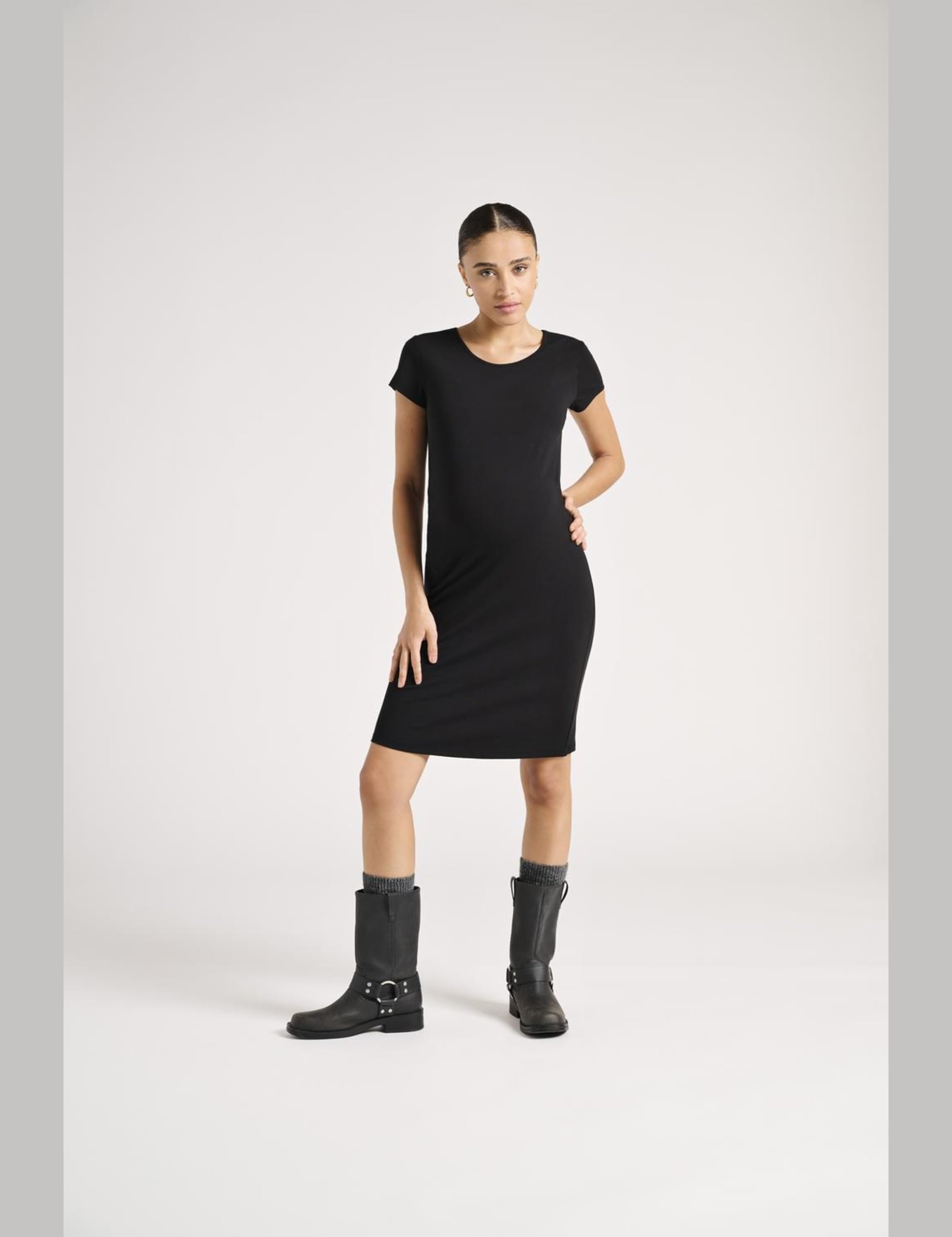 ONLY MATERNITY Olmlovely Life S/S Dress 2-Pck Noos, czarny, L
