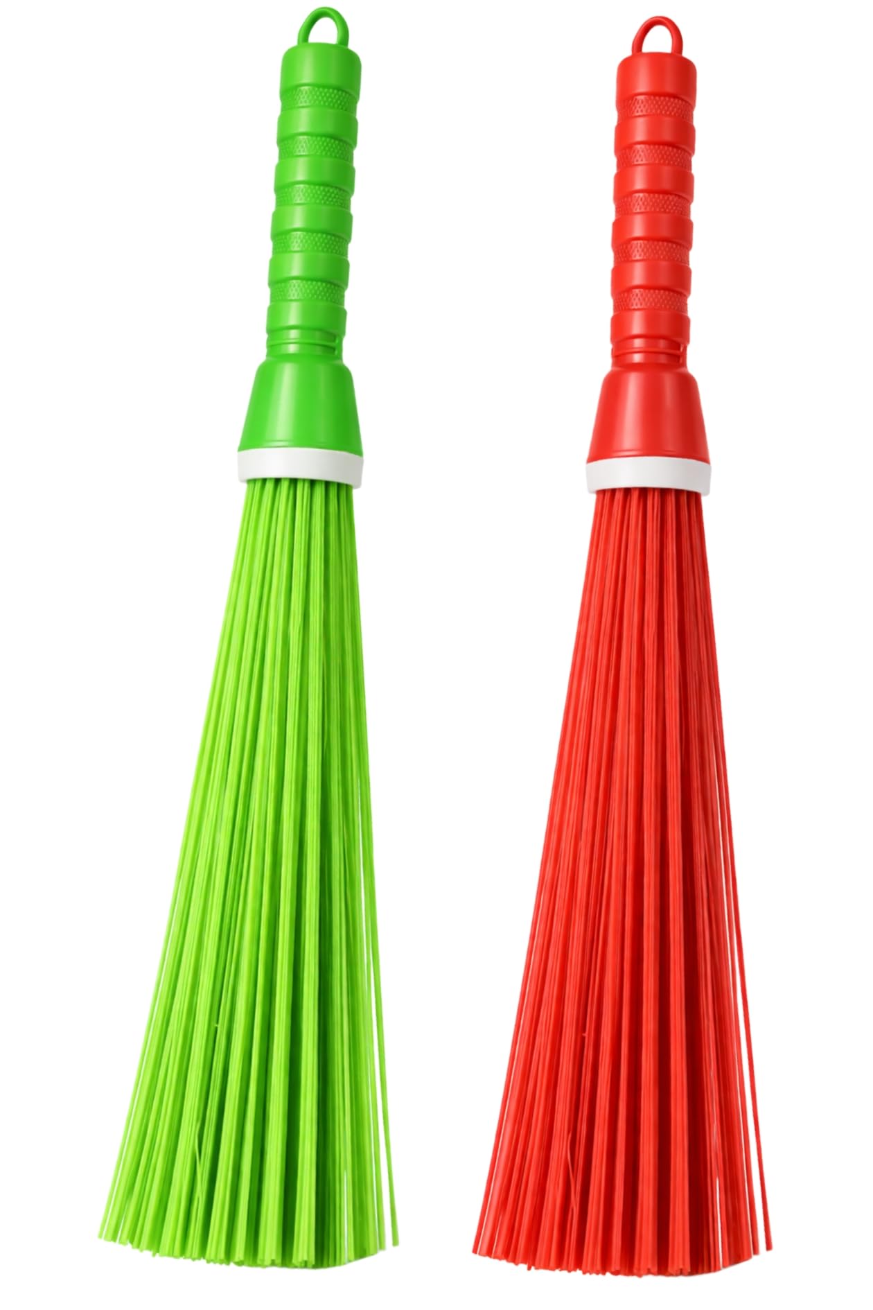 Plastic Jhadu for Bathroom Cleaning | Pack of 2 | Waterproof Plastic Broom for Bathroom Floor, Bed Dusting & Home Cleaning Stick| 60 Stick 300 GM (Multicolor)-image-41