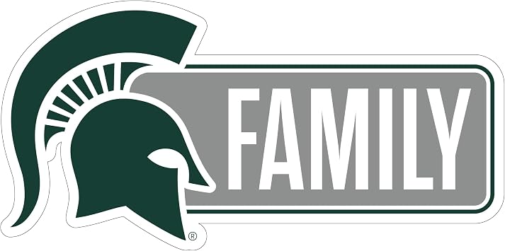 Michigan State Spartans Proud Family Decorative Magnet Officially Licensed Collegiate Product 6-Inches Wide