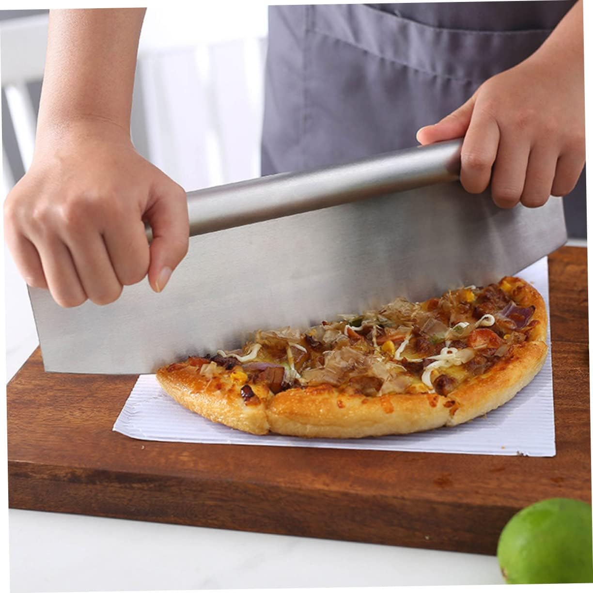 Ciieeo Pizza Cutter Cake Spatula Stainless Steel Slicer Wheel and Baking Supplies