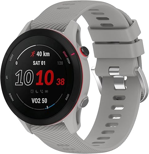 Miniatura 5 de Paquete de 10 correas de silicona para reloj de 0.709 in compatibles con Garmin Vivoactive 4SVivomove 3SVenu 2SForerunner 255S 265S (no para