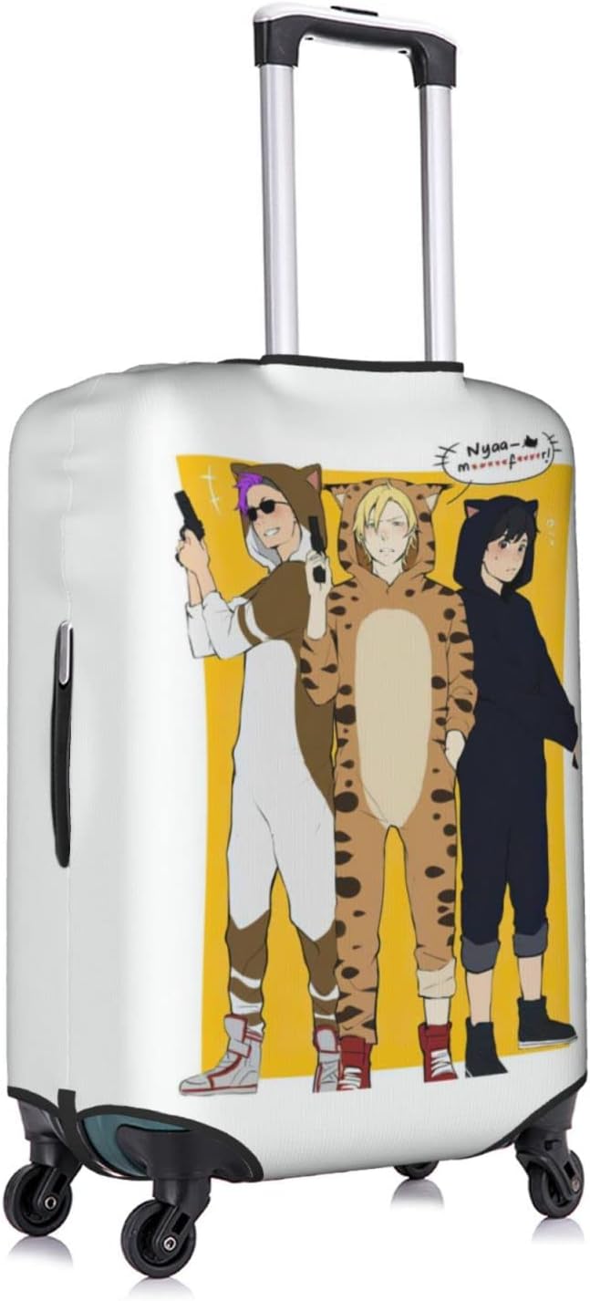 review Anime Banana Fish Travel Suitcase Protector Washable Luggage Cover With Concealed Zipper Suitcase Protector X-Large