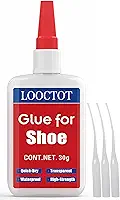 30g de cola para sapatos, cola para botas, cola super instantânea para reparo de sapatos e solas, reparo de saltos de sapatos, colagem de vários materiais, como borracha, couro; cime