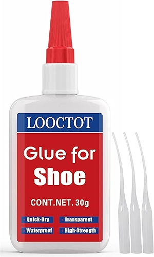 30g de cola para sapatos, cola para botas, cola super instantânea para reparo de sapatos e solas, reparo de saltos de sapatos, colagem de vários materiais, como borracha, couro; cime