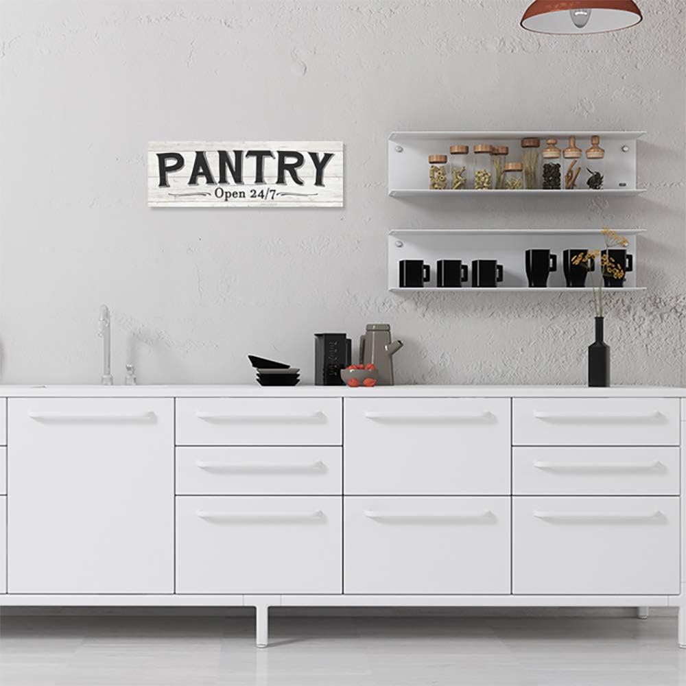 Pantry Sign Modern Farmhouse Rustic Décor Above Door Wood Sign Home Décor Signs Gift 8x24 Wood Sign B3-08240062025