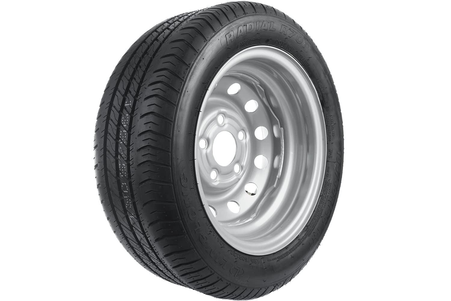 UNITRAILER Ruota Rinforzata 195/50 R13C per Rimorchio, Portata 900 kg, Gomma Linglong R701 e Cerchio in Acciaio 5.5Jx13 5x112 ET30 per Caravan e Carrelli Pesanti