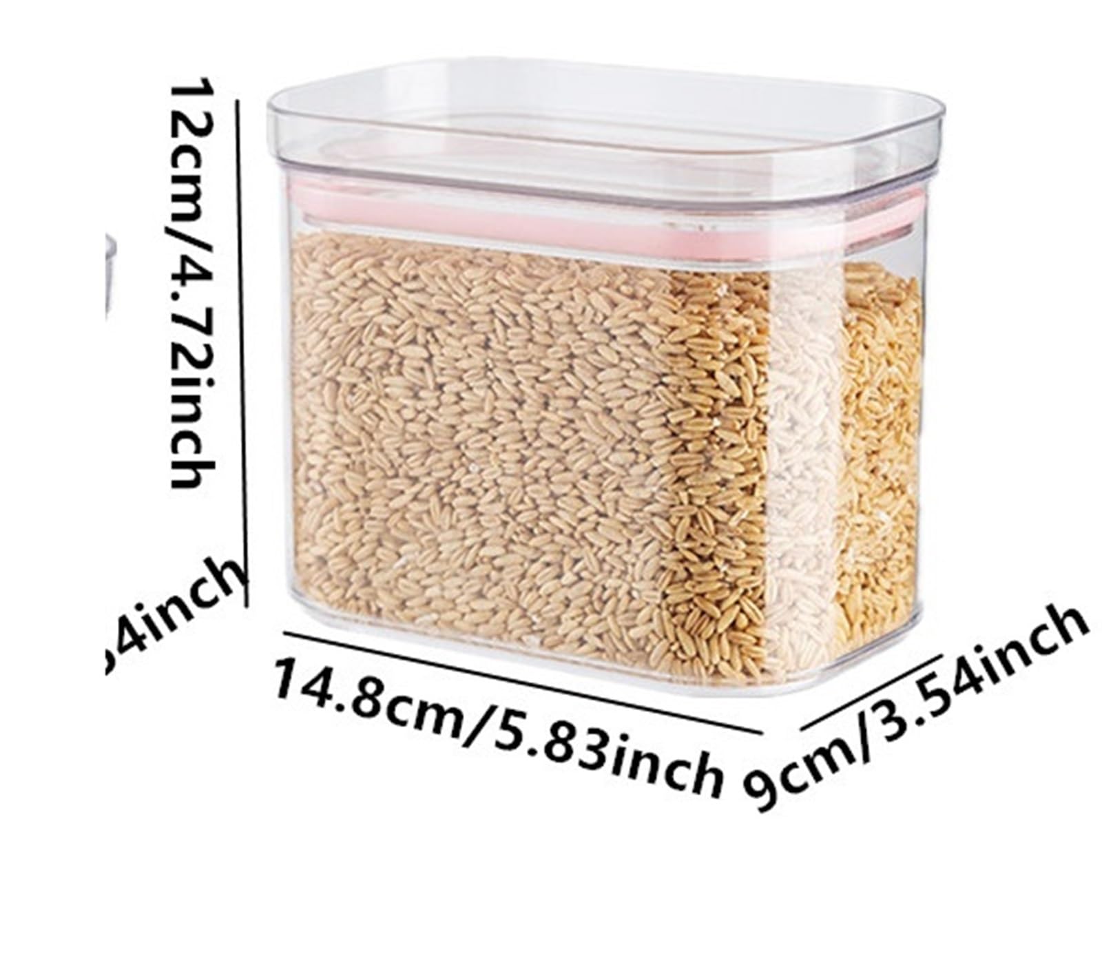 Barattolo sigillato, contenitore ermetico for cereali, pasta, organizer da cucina for la casa per Cibi, Farina, Cereali