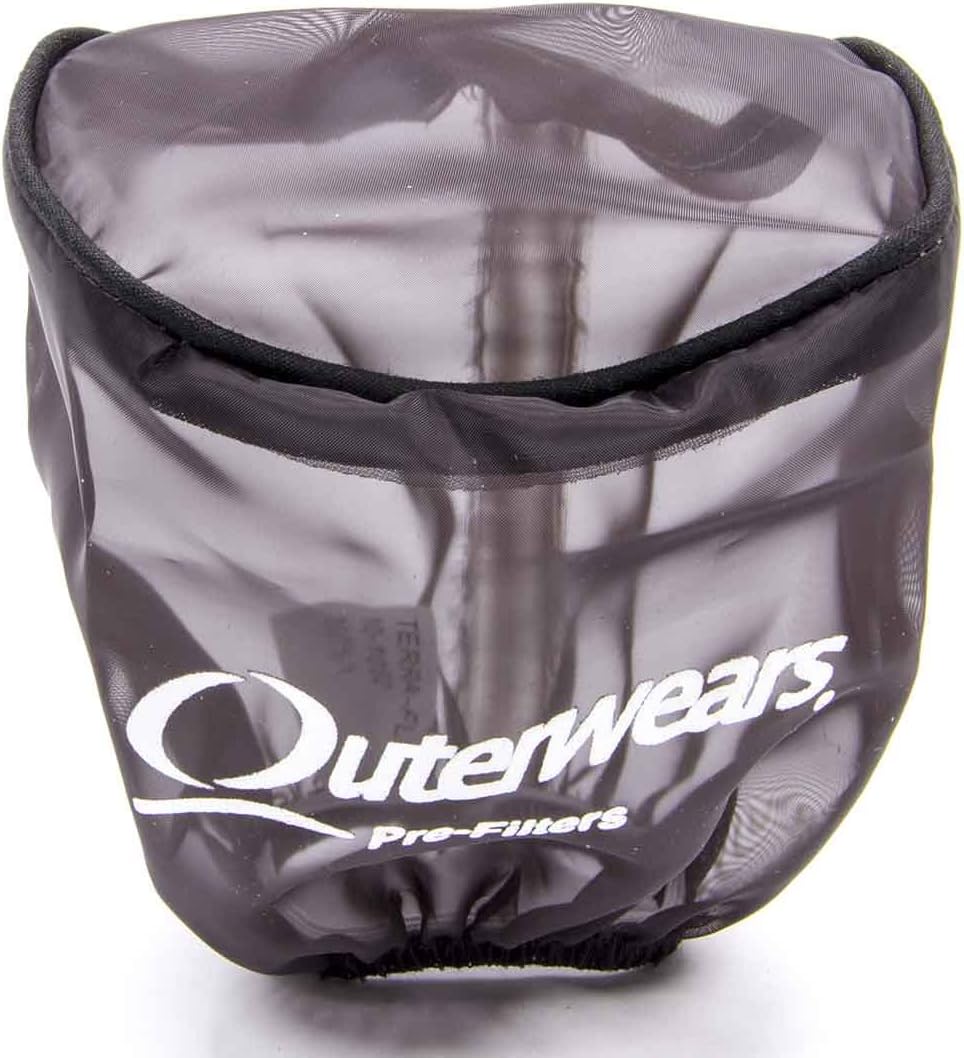 Outerwears 10-1052-01 Black Pre-Filter with Top Black (3.5in Dia x 4in L)