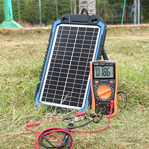 Suner Power 12V Solar Car Battery Charger & Maintainer, 8W Waterproof Solar Trickle Charger, Portable Solar Charger, High Efficiency Solar Panel Kit For Deep Cycle Marine Rv Trailer Boat #TOP7