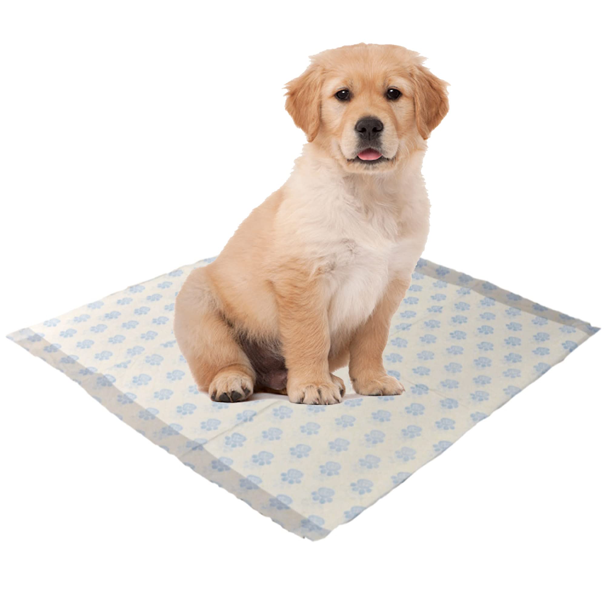 Storm Trading Group White Dog And Puppy Training Pads Toilet Sheets With 3 Highly Absorbent Layers Hygienic Easy To Dispose Leakproof For Pet Wee (60X40cm, 40)