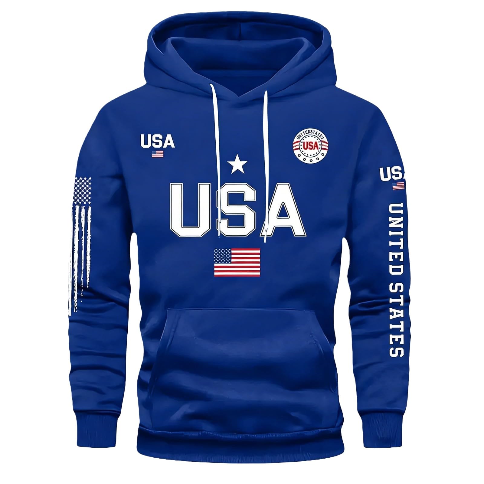 Sudadera con capucha de protección solar para hombre azul M 5