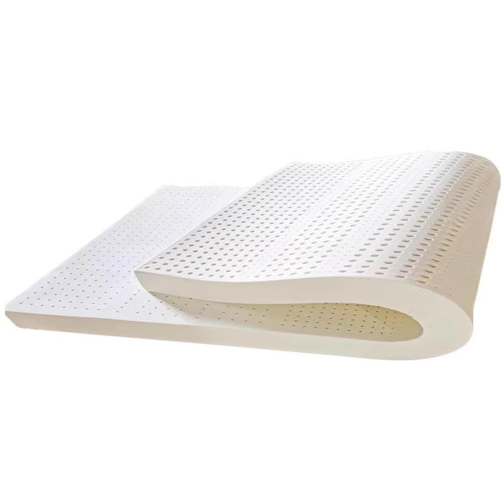 Matelas en Latex 100% Naturel, Ferme, pour Un Sommeil Frais Et Un Bon Maintien, avec Un Surmatelas en Latex Naturel Épais,7.5cm,60x130cm(23X51in)