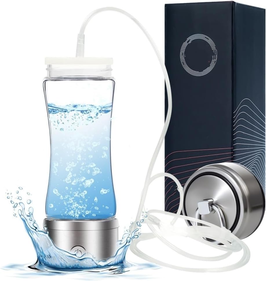 TAYTHI 鼻ホース付き 水素水 ボトル 水素 水素吸入器 酸素吸入器 水素水生成器 高濃度 オゾン水 炭酸 高濃度飲用水素水 貼る水素 水素発生剤 水素濃縮水 カップ 操作と持ち運びが簡単 (第5世代 420ML)
