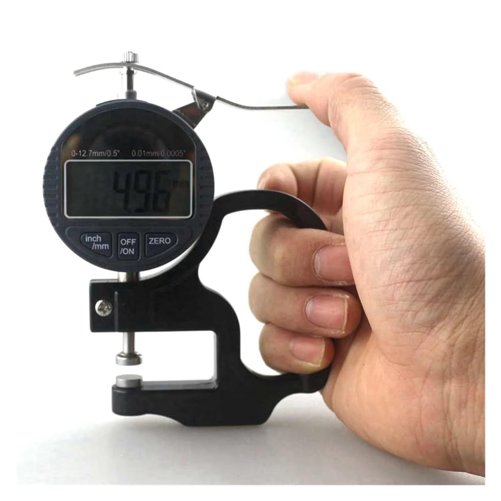 Cyfrowy miernik grubości przyrząd pomiarowy 0-12,7 mm Elektroniczny mikrometr głębokości mikrometr cyfrowy 0,01 mm