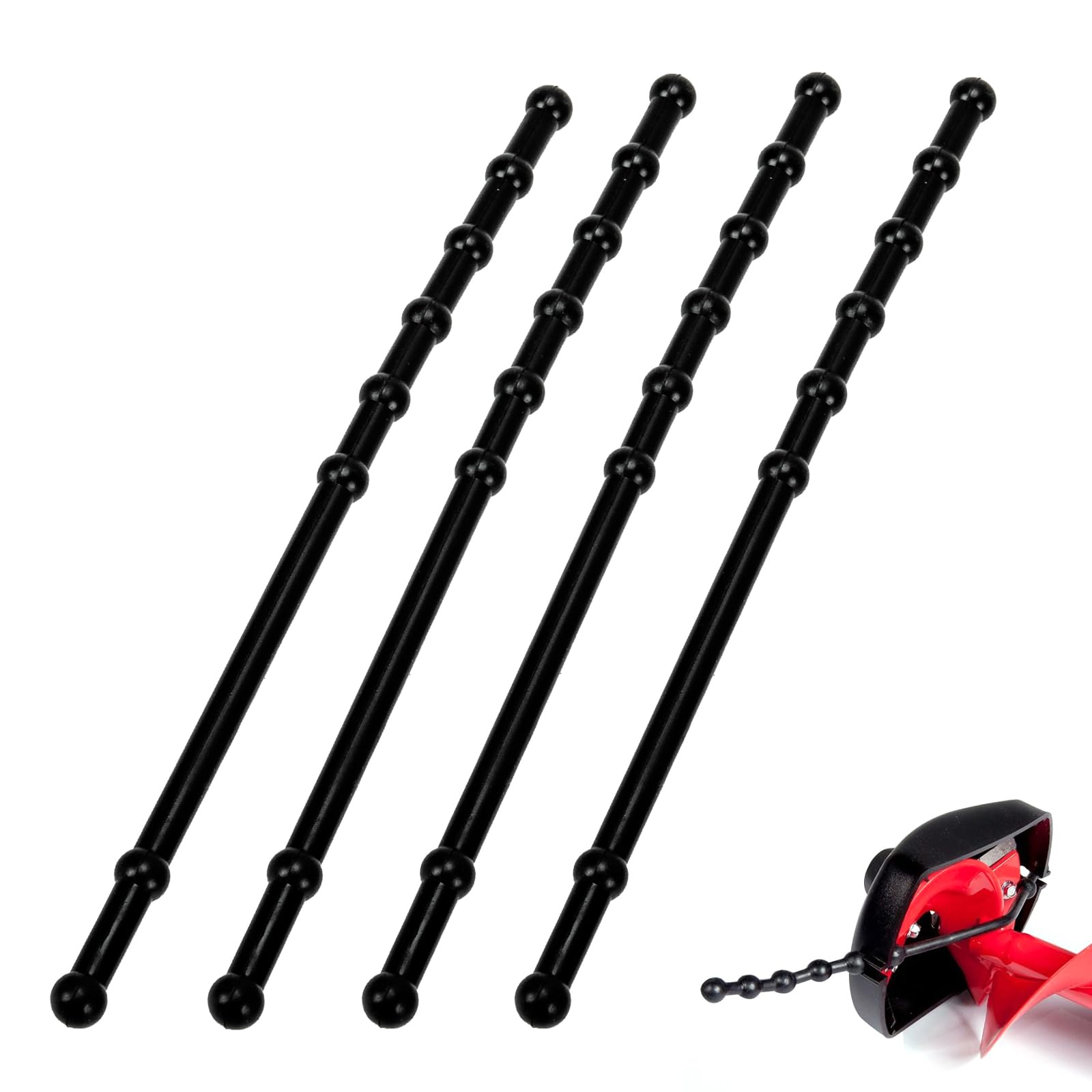 Power Blade Protectors Compatible with Eskimo, Ice Auger Guard Strap for Hand & Power Winter Ice Fishing Accessories, Ice Auger Blades Cover Shockproof Rubber Guard Strap, Secure Fit, 11