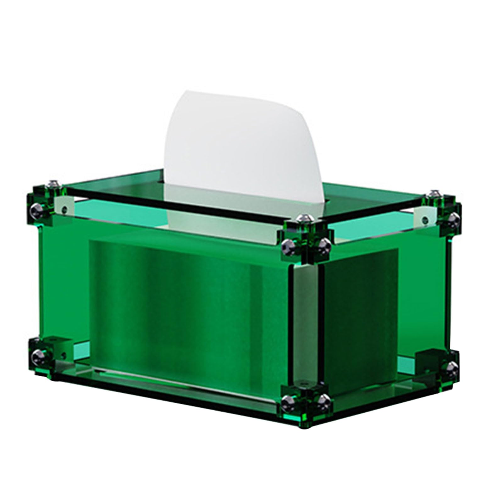 Xjdzineq Stylish Transparency Acrylic Tissue Dispenser Decorative Rectangular Paper Towel Holder Box Covers for Contemporary Acrylic Organiser