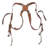 Leopacat Dual Camera Harness, Harness for Photographers Strap Shoulder, Double Photographers Cameras Gear Quick Release Photography Accessories Adjustable Length Safety Tether for DSLR/SLR Strap