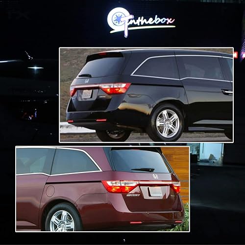 Miniatura 9 de GTINTHEBOX Para 2011 2012 2013 2014 2015 2016 2017 Honda Odyssey LED trasero niebla parachoques reflector freno cola secuencial luces de señal de