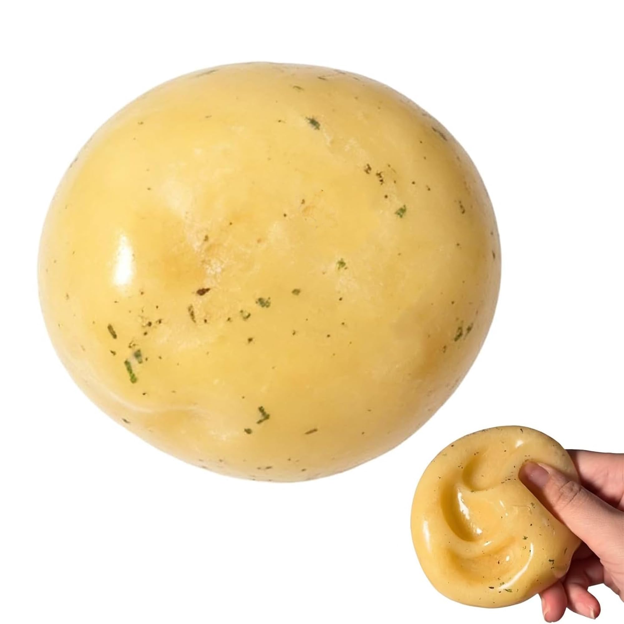 Potato Squishy Handmade Fidget, Realistic Fake Food Stress Ball Mashed Potato Skin Soft Filled Squeeze for Anxiety Relief Toy Squeeze Shapeable for Adults and Teens