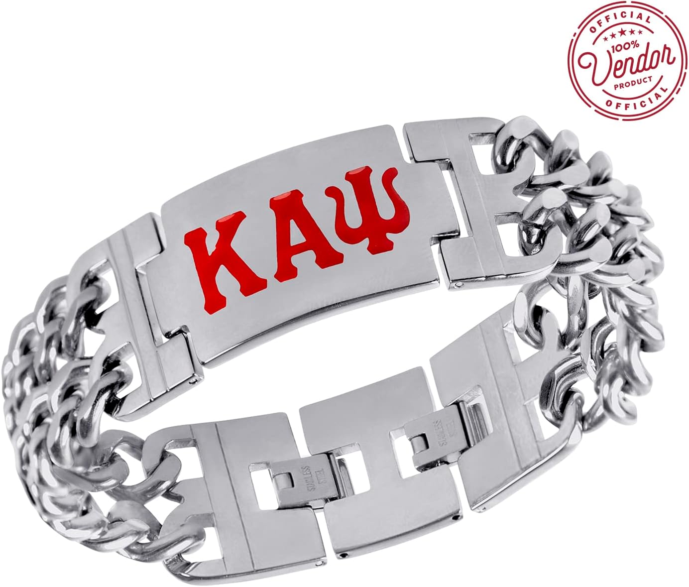 Bad Bananas BBGreek Kappa Alpha Psi Paraphernalia - Official Vendor - Heavy Bracelet - Greek Letters - Nupes