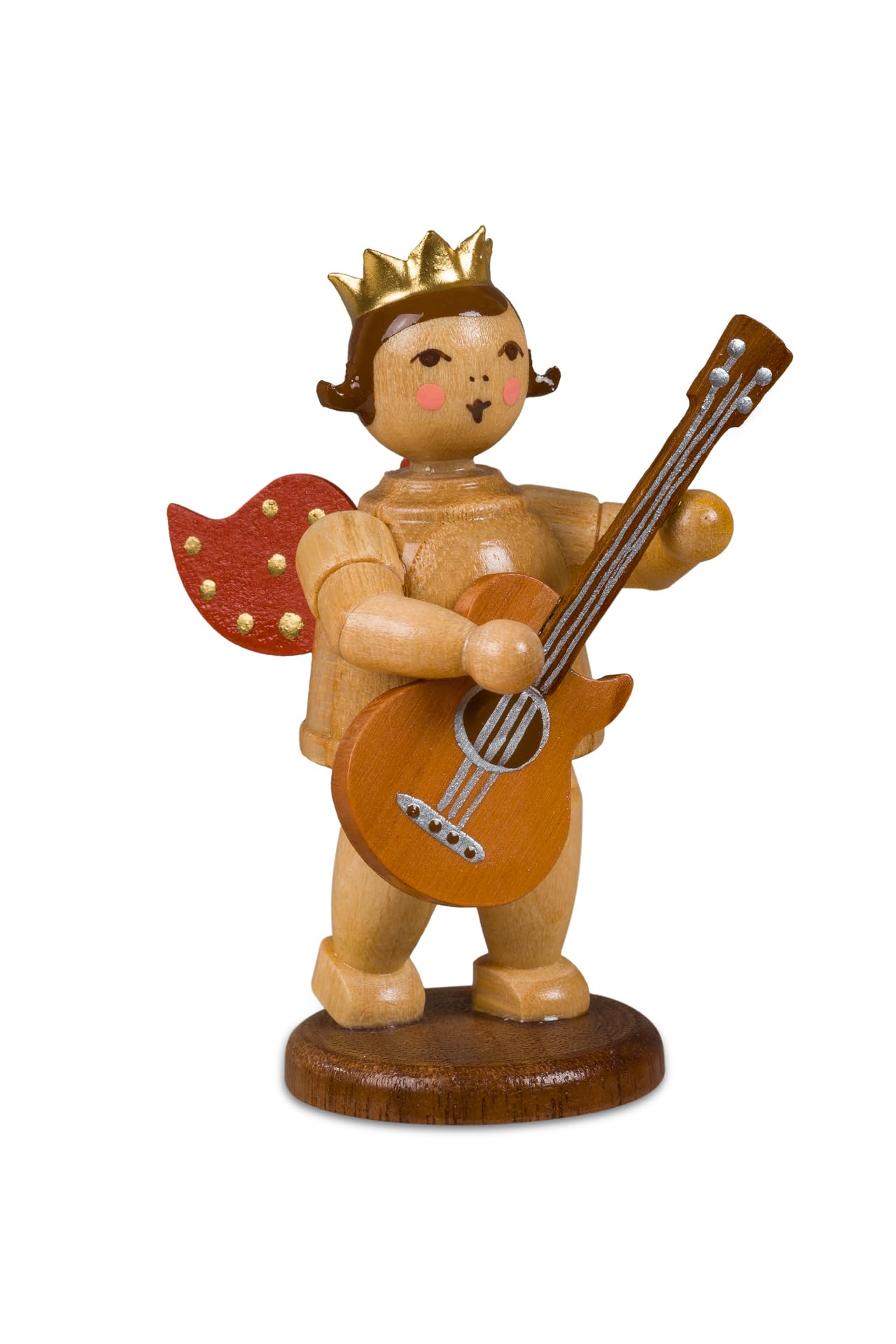 Ange en bois avec guitare à offrir pour les fêtes de fin d'année
