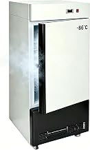 Ultra-Low Temperature Freezer 80L, -86/-122.8, Lab Deep Freezer, Lab Refrigerator with Rollers, ULT Freezer for Storage, Research, Food & Sample Freezing, Cryogenic Storage, Hospital, Laboratory