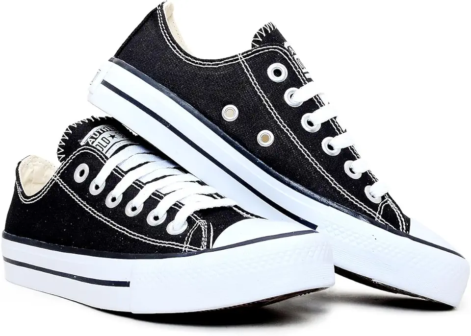 Tenis Casual Feminino Masculino All Kalum Star Vulcanizado Confortavel Sola Reta