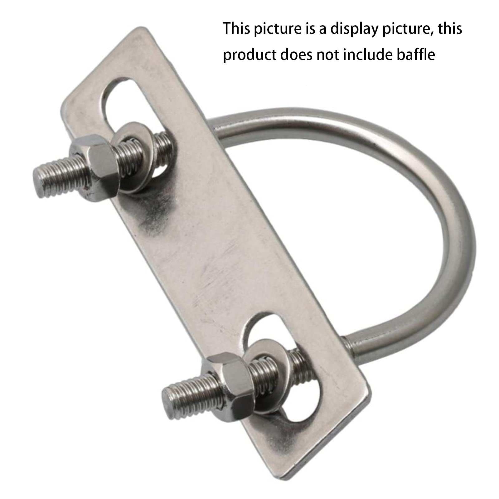 6 Bulloni A U M8 40x100mm In Acciaio Inox - Con Dadi E Rondelle