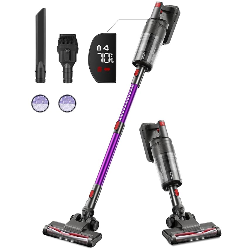 Immagine del prodotto VOSFEEL-Store Aspirapolvere Senza Fili 4 in 1 20000PA con Schermo LED per Casa, Auto, Ufficio (300W)