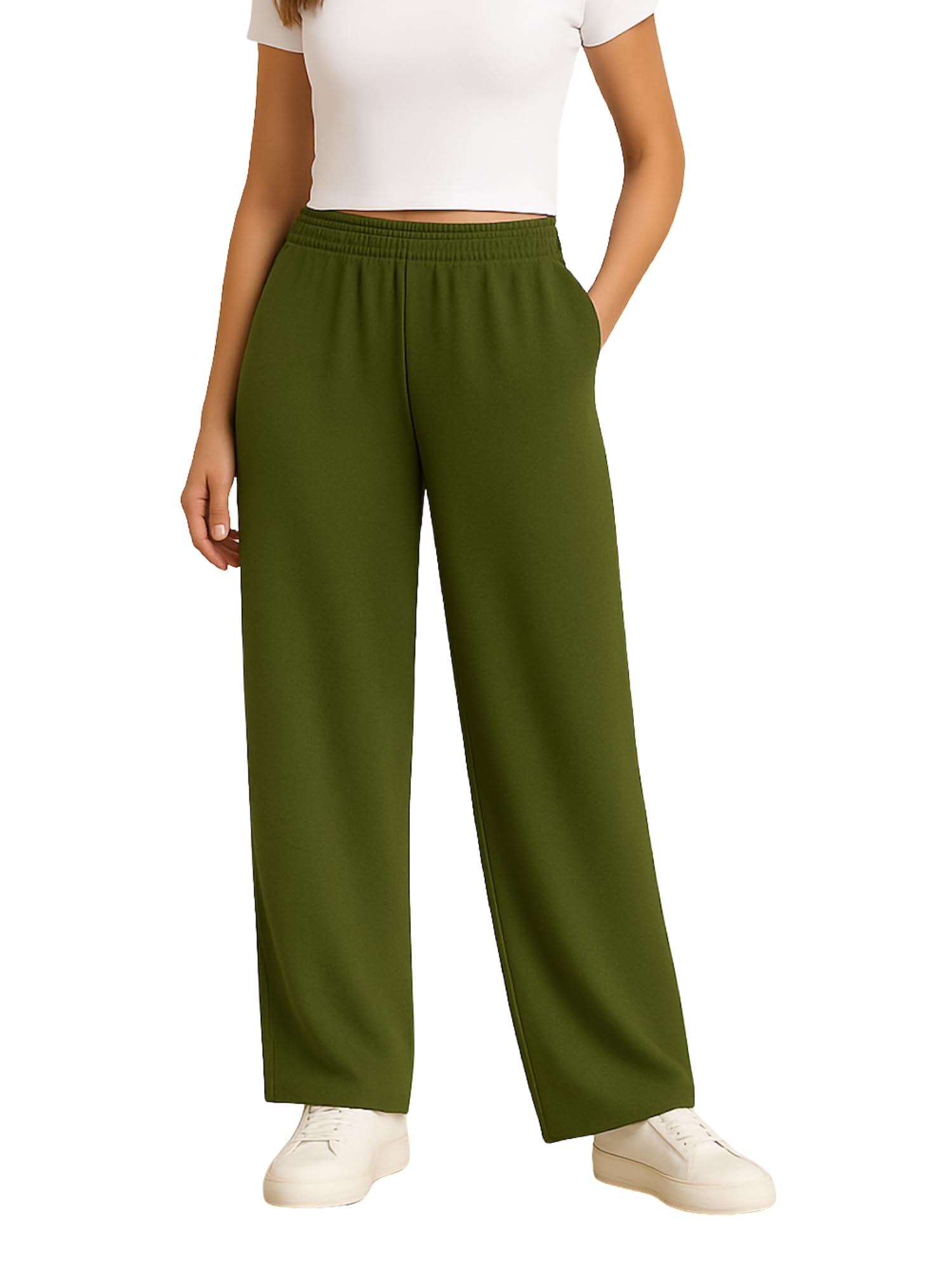 raxedo Women’s Cotton Lower Track Pants | Lightweight Activewear Lower for Women | Elastic Waist Casual Lower for Gym, Travel-picture-36