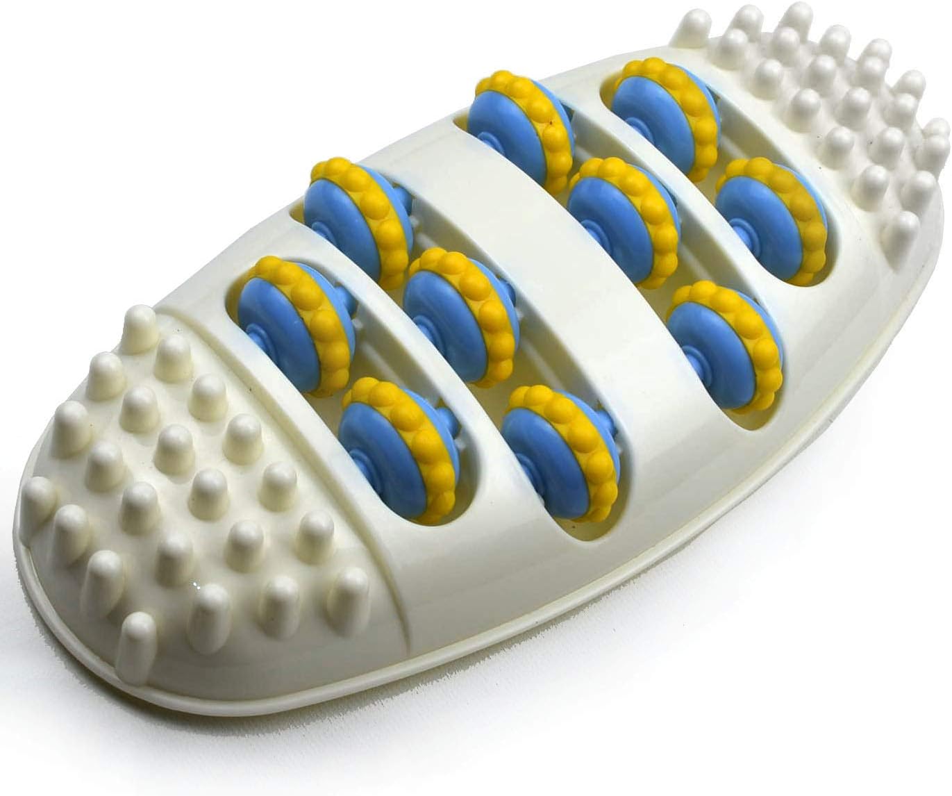 Massor Dual Foot Massager Roller Stress Reliever Massage Original Shiatsu Acupressure Relaxation (Excellent Plastic)