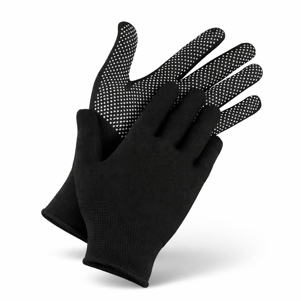 Angel Kiss PVC Dotted Cricket Batting Grip Gloves – Anti-Slip Nylon Training Gloves for Strong Bat Control & Comfort (Free Size, Black, 1 Pair)-image-30