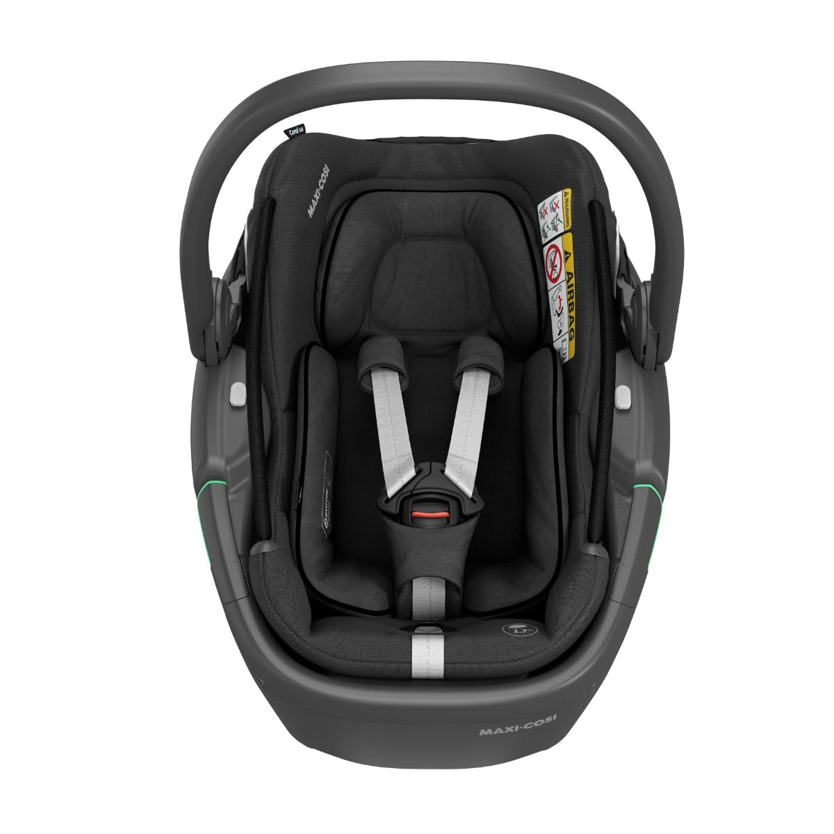 Maxi-Cosi Coral 360 i-Size, Baby Car Seat, Newborn 360 Car Seat, 0-12 Months (40-75 cm), One-Hand Rotation, Ultralight Carrycot, G-Cell Protection, Large Canopy Sun Visor, Essential Black Baby Products