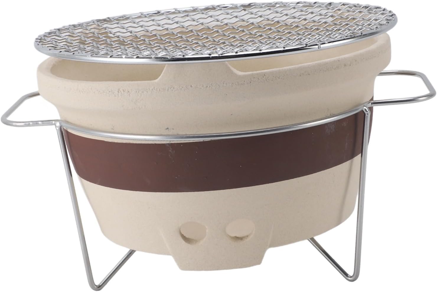 TOPINCN Old Clay Stove, Charcoal Stove, Portable Barbecue Grill for Outdoor Home Camping Cooking Accessories
