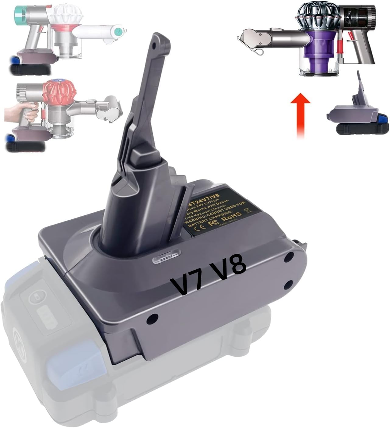 Amazon.com: URUN KBT24V7V8 for Kobalt 24V Battery Adapter for