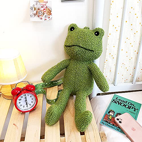 Xackwuero Cute Frog Plush Crossbody Bag Soft Frog Stuffed Animals Bag Novelty Frog Purse Gifts For Women (Frog A) #TOP1