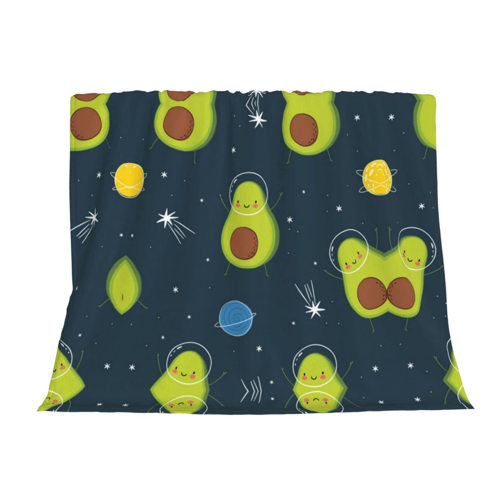 Coperta In Flanella Bimba Con Avocado: Plaid Super Morbido 127x101 Cm, Caldo E Leggero, Perfetto Per Divano E Cameretta