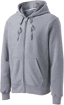 Joe's USA Super Heavyweight Full-Zip Hooded Sweatshirt-XS