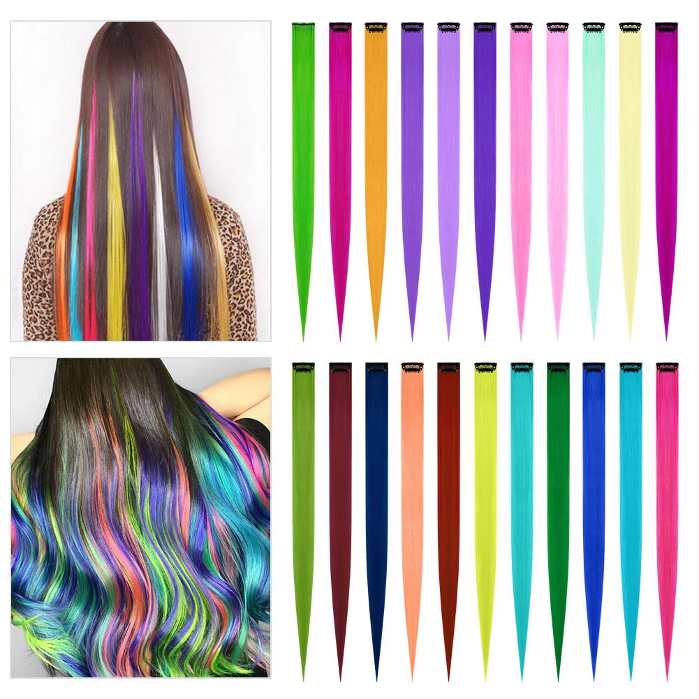 Extention Capelli QHP Halloween - Per Criniera E Coda Di Cavallo, Colore Arancione