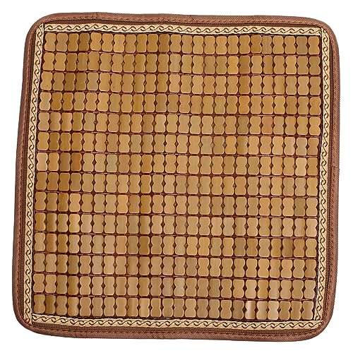 Mobestech Tapete De Bambú Refrescante para Asiento Cojín De Bambú 50x50 Cm Material Natural Antideslizante Adecuado para Hogar y Silla Diseño Versátil para Verano