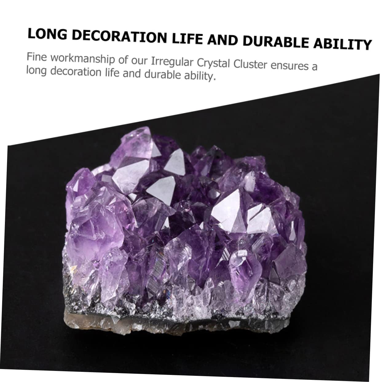 FRCOLOR 8stücke Irreguläre Amethyst Kristall Cluster Deko Steine Natürliche Heilsteine Für Wohn Und Büroschmuck Einzigartige Ornamente Für Elegante Raumgestaltung