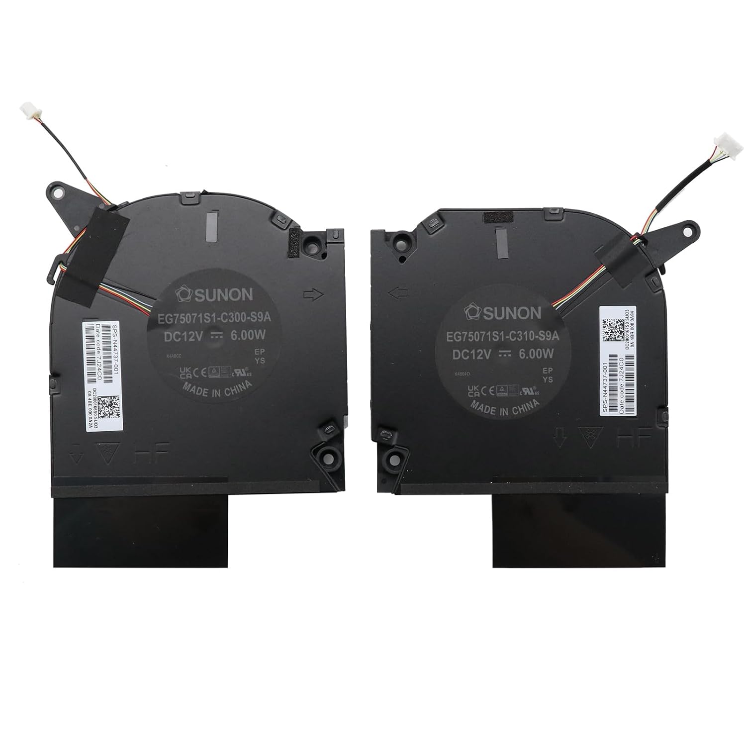 BestParts New 12V CPU+GPU Cooling Fan Replacement for HP OMEN 16-WF 16-XF