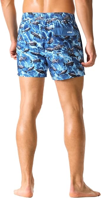 unitop Men's Swimming Shorts Slim Fit Lightweight Board Shorts