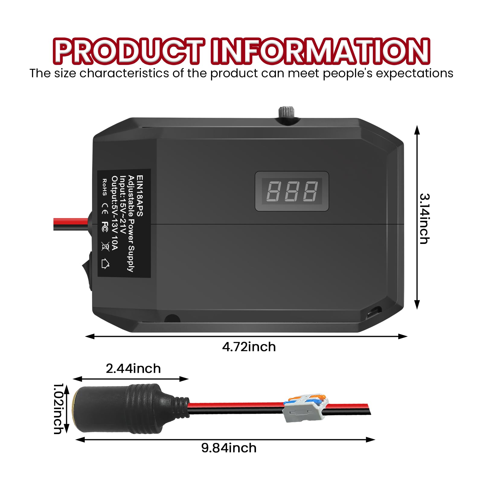 Tbest Adaptateur De Batterie 20 V à 18 V Convertisseur D'adaptateur De