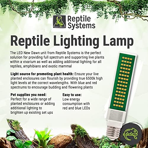 Miniatura 2 de Reptile Systems Nuevo Dawn LED Compact  Luz equilibrada de 6500K 9w para iluminación de recintos  Accesorio compacto para terrarios y viviarios