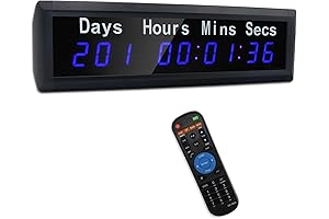 LUCKY TIME LED Christmas Countdown Clock, Upgraded Automatic Calculation Day Countdown/Count Up Timer
