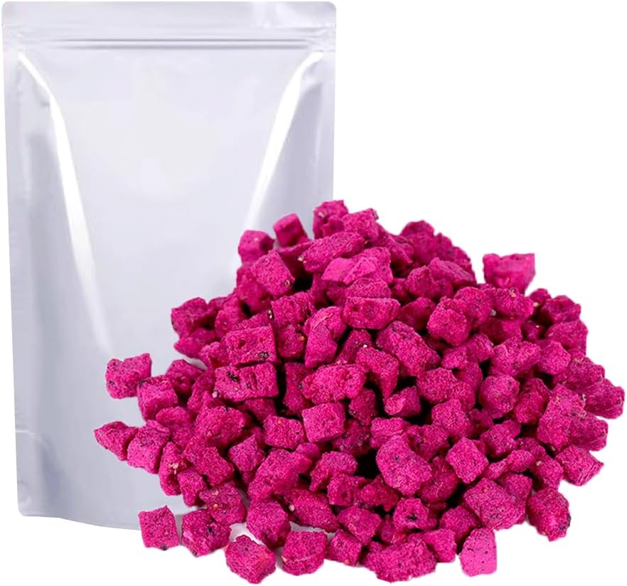 Yammy Dried Dragon Fruit Chips (Pack of 3) for Drinks
