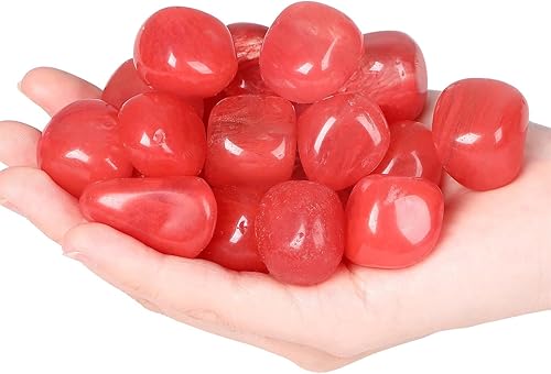 Miniatura 2 de YATOJUZI Piedras de cristal naturales pulidas de cuarzo rosa de 1 libra, piedras preciosas de cristal a granel al por mayor para el equilibrio de