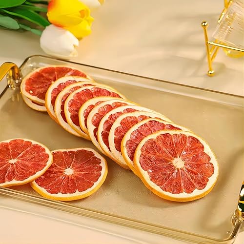 Miniatura 8 de Mkostlich Rebanadas de pomelo seco, 3.52 oz100 g de toronja deshidratada para cócteles, rodajas de pomelo rojo, sin azúcar añadido