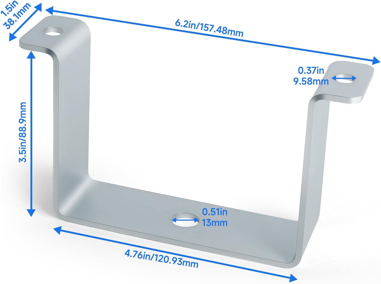 610-0065 2 Leg Bolt-On Hubodometer Bracket Compatible with Stemco 650-0598 Hubodometer, Tapered Spindle Axle Bolt-On Hubcap for 5-1/2" Bolt Circle Hubs, 3/8" Side Holes for Trucks Trailers Mount